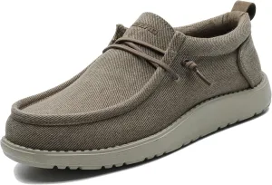 1TAZERO Wide-Shoes for Men-Slip on Walking-Loafers Casual-Shoes - Wide Width Comfortable Orthopedic Shoes for Men with Arch Support for Plantar Fasciitis
