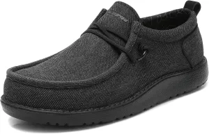 1TAZERO Wide-Shoes for Men-Slip on Walking-Loafers Casual-Shoes - Wide Width Comfortable Orthopedic Shoes for Men with Arch Support for Plantar Fasciitis