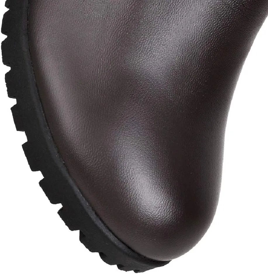 ACE SHOCK Men's Cosplay Boots Knee High Equestrian Riding Tall Boots Costume Shoes
