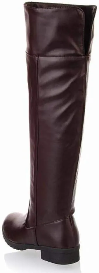 ACE SHOCK Men's Cosplay Boots Knee High Equestrian Riding Tall Boots Costume Shoes
