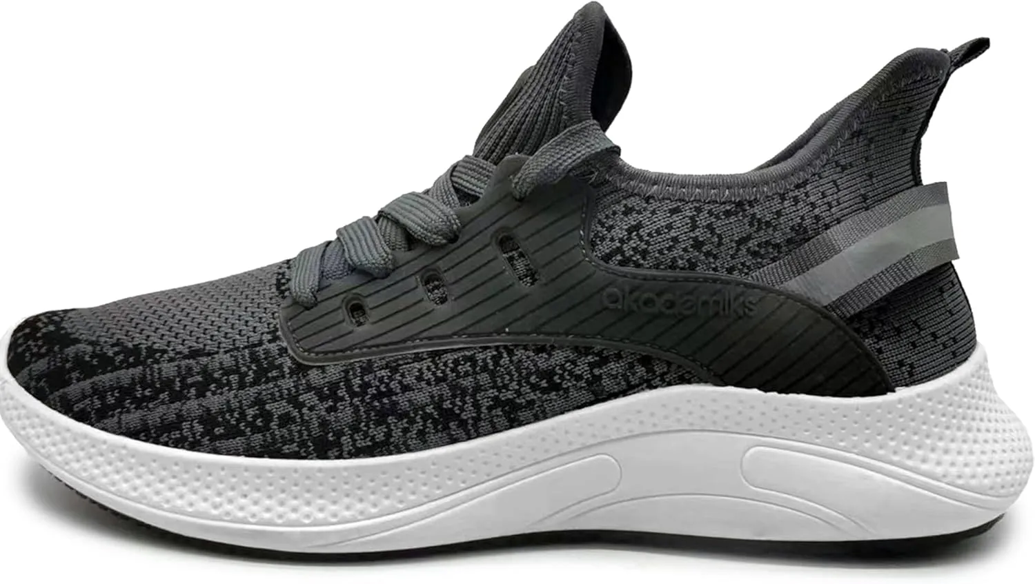 AKADEMIKS Men's Fit Knit Jogger Sneakers, Breathable Running Shoes for Athletic and Casual Wear
