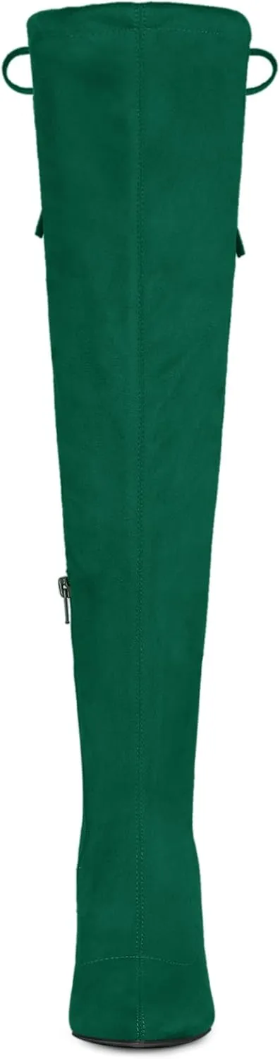 Allegra K Women's Stiletto Heels Thigh High Over the Knee High Boots