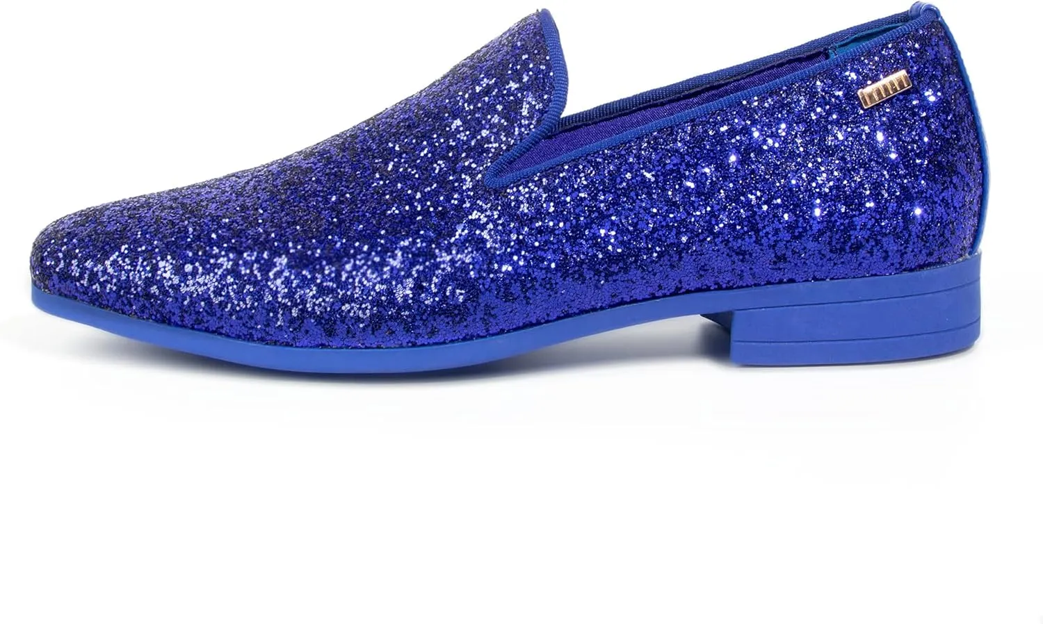 ALLY UNION MAKE FORCE Mens Glitter Loafers Dress Slip on Party Wedding Penny Smoking Sparkly Shoes