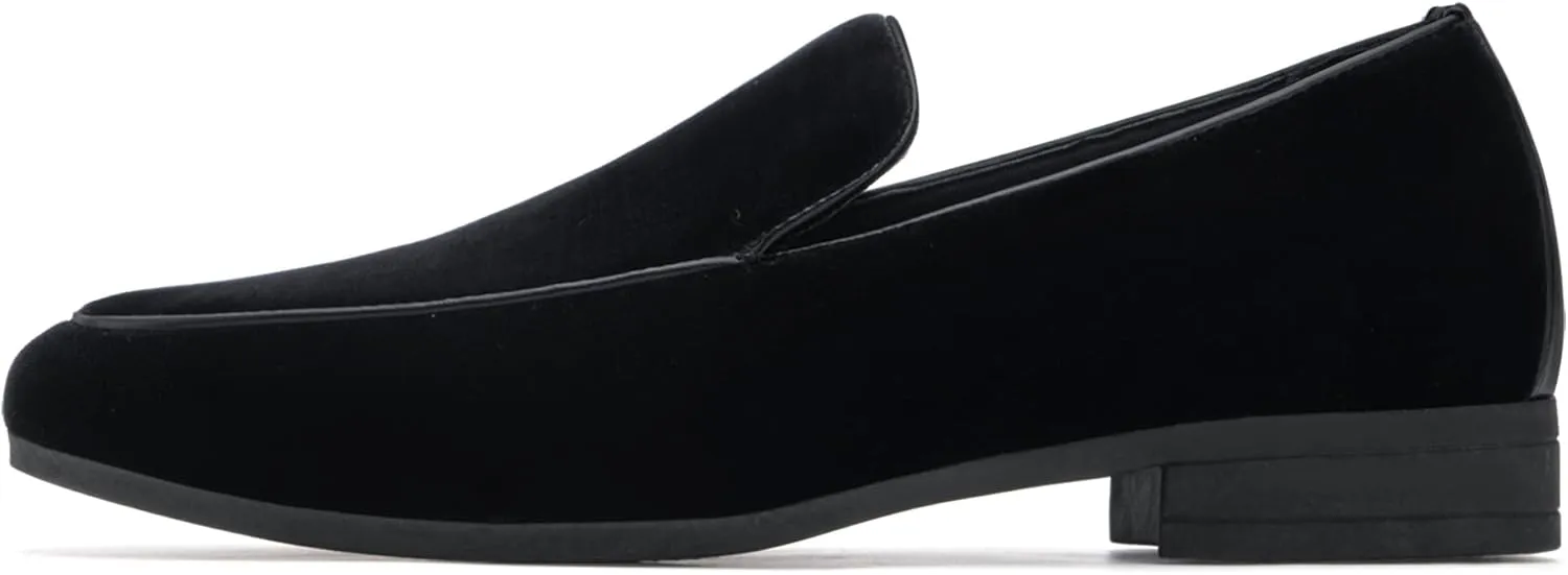 ALLY UNION MAKE FORCE Mens Loafers Dress Slip on Party Wedding Penny Smoking Shoes