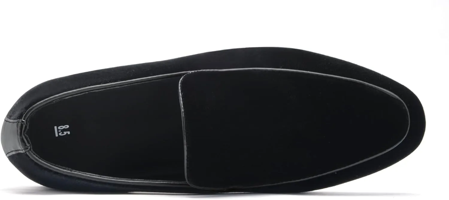 ALLY UNION MAKE FORCE Mens Loafers Dress Slip on Party Wedding Penny Smoking Shoes