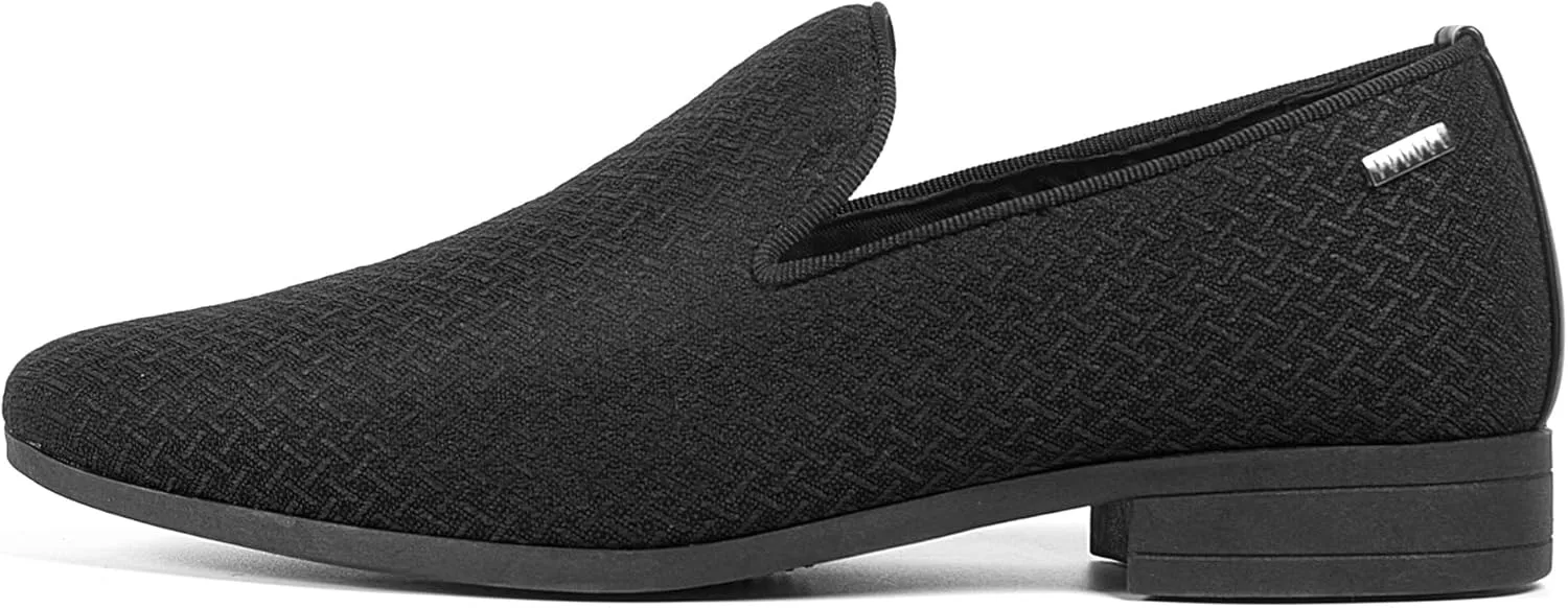 ALLY UNION MAKE FORCE Mens Loafers Dress Slip on Party Wedding Penny Smoking Shoes