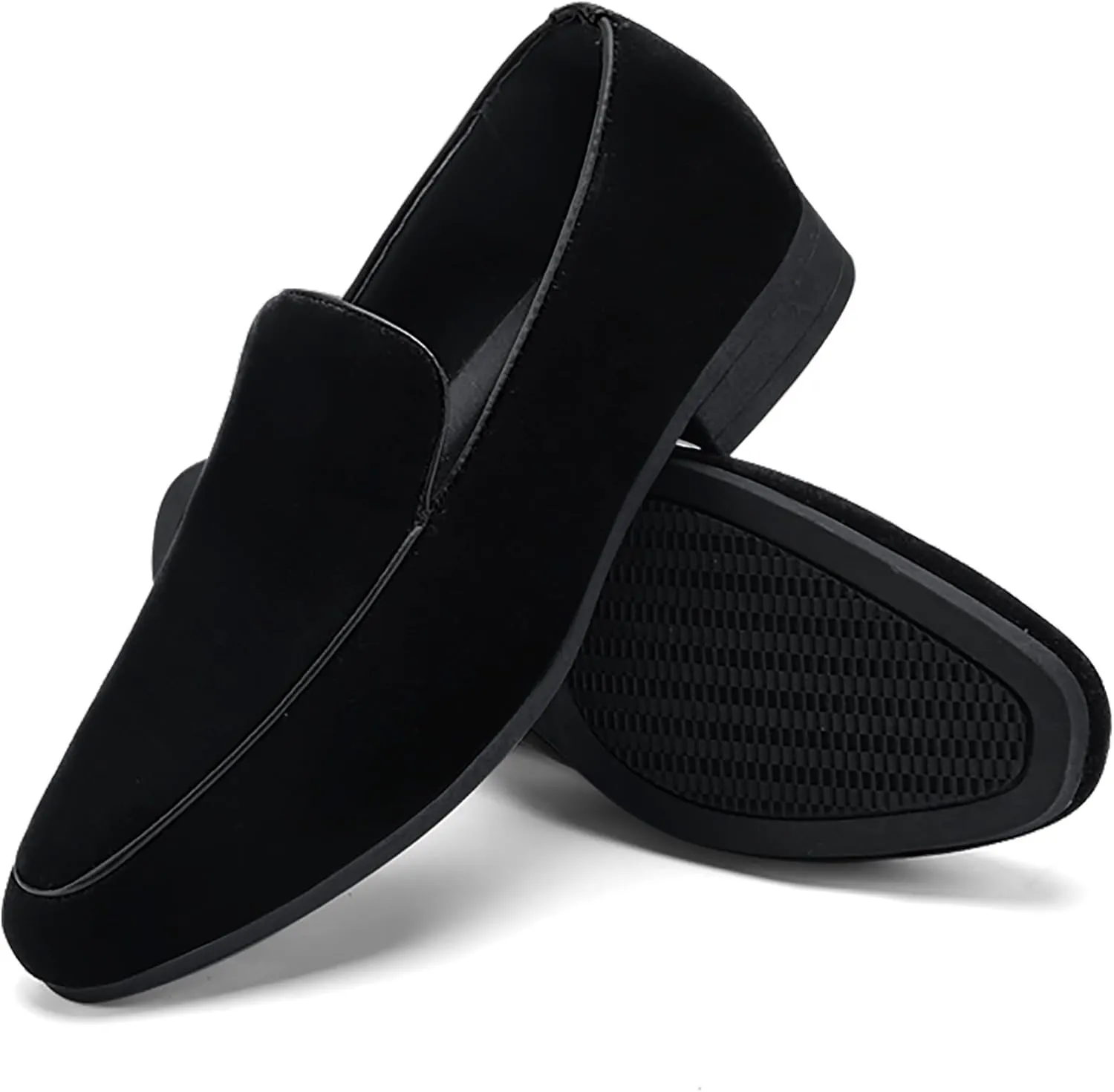ALLY UNION MAKE FORCE Mens Loafers Dress Slip on Party Wedding Penny Smoking Shoes