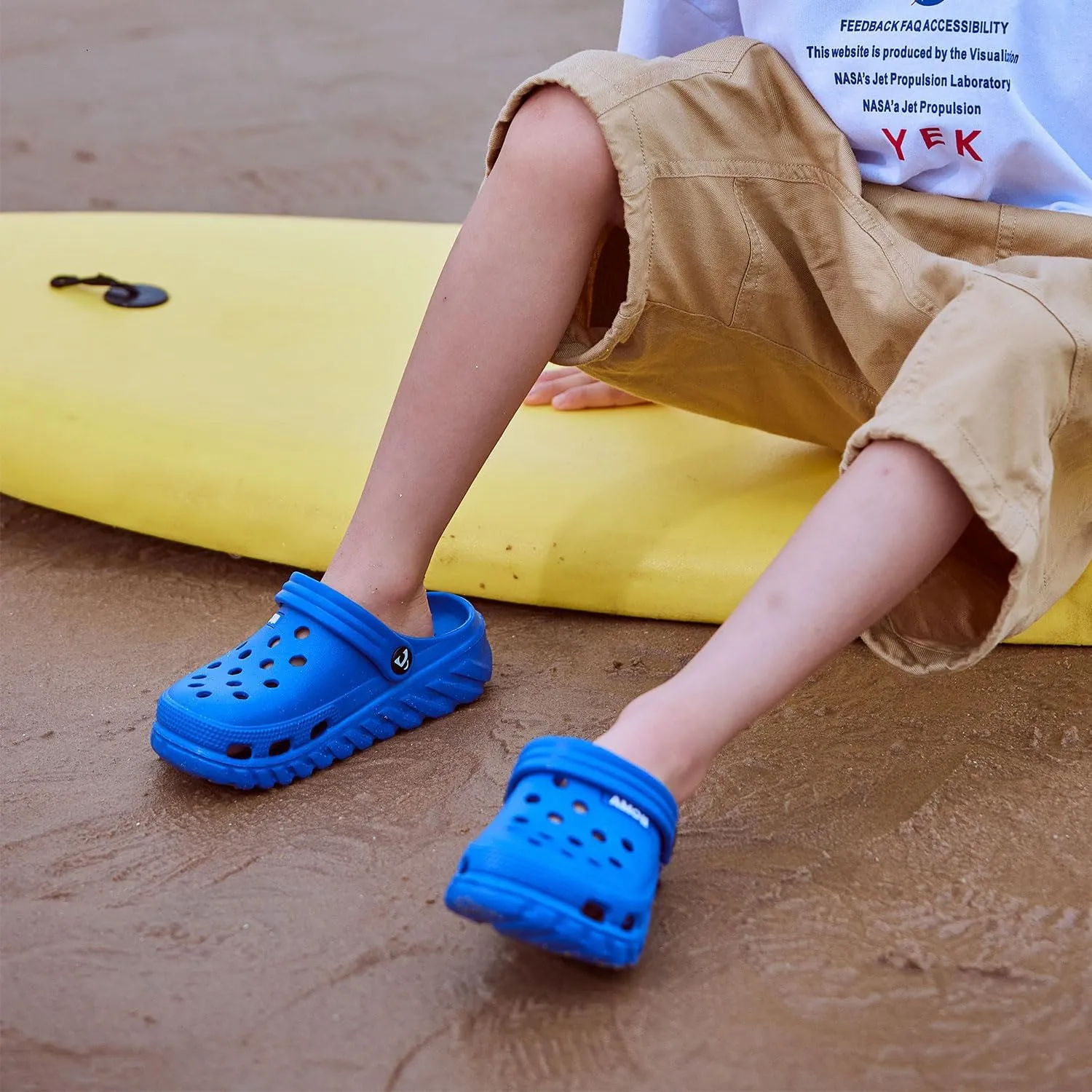 Amoji Kids Garden Clogs Boy Girl Gardening Shoes Youth