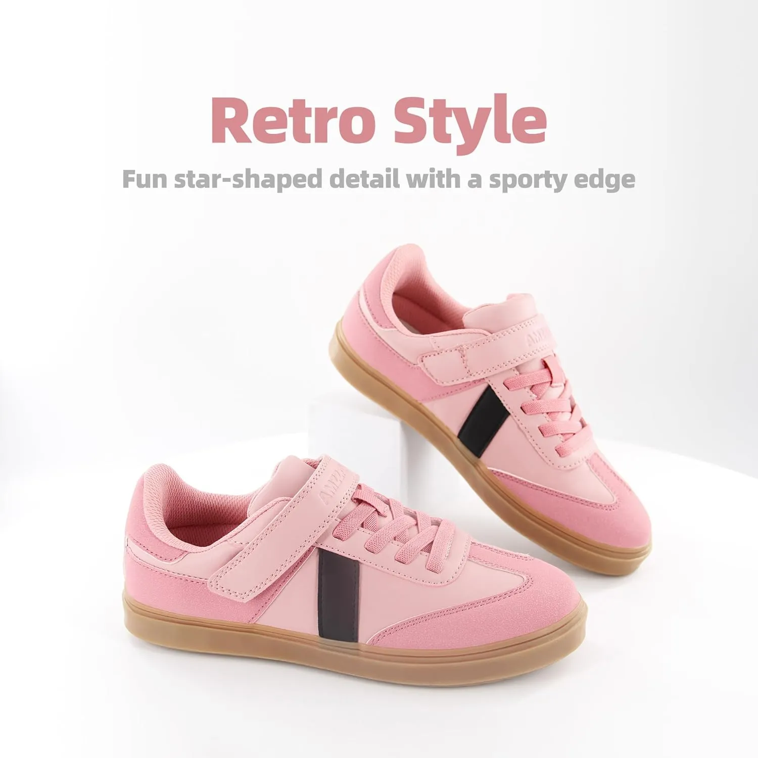 AMZZPIK Arveno Boys Girls Casual Shoes Comfortable Walking Zero Drop Skateboard Sneakers for Little Kid Big Kid