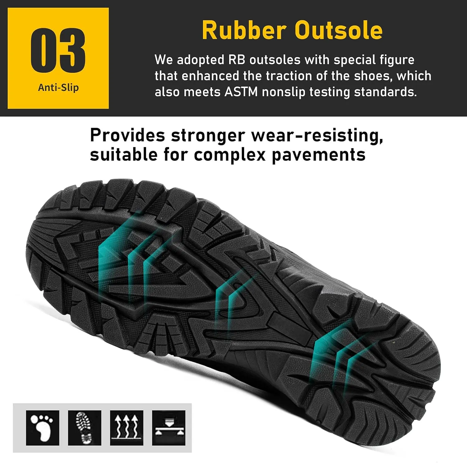 ANGRYRAM Steel Toe Shoes for Men Women Lightweight Indestructible Work Shoes Breathable Slip Resistant Safety Sneakers Comfortable Puncture Proof Shoes for Working Construction Industry