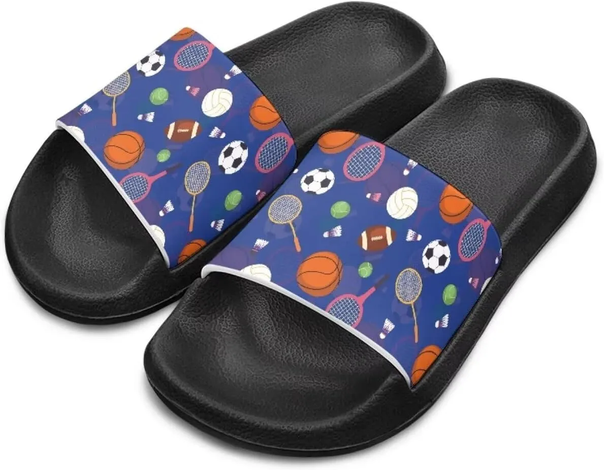 Anti-Slip Indoor Home Slippers for Girls and Boys, Kids Summer Shoes Size 11 Little Kid- Size 3 Big Kid