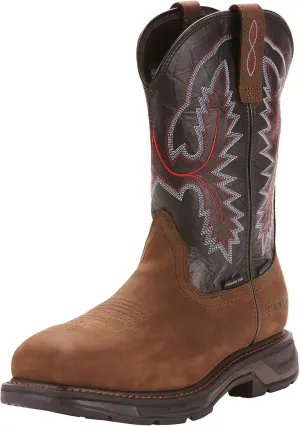 Ariat Men's WorkHog XT Wide Square Toe Waterproof Carbon Toe Work Boot