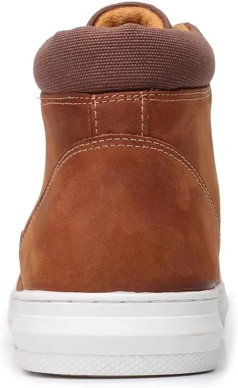 Arkbird Casual Sneaker Shoes, Lace-up Leather Chukka Boots for Men