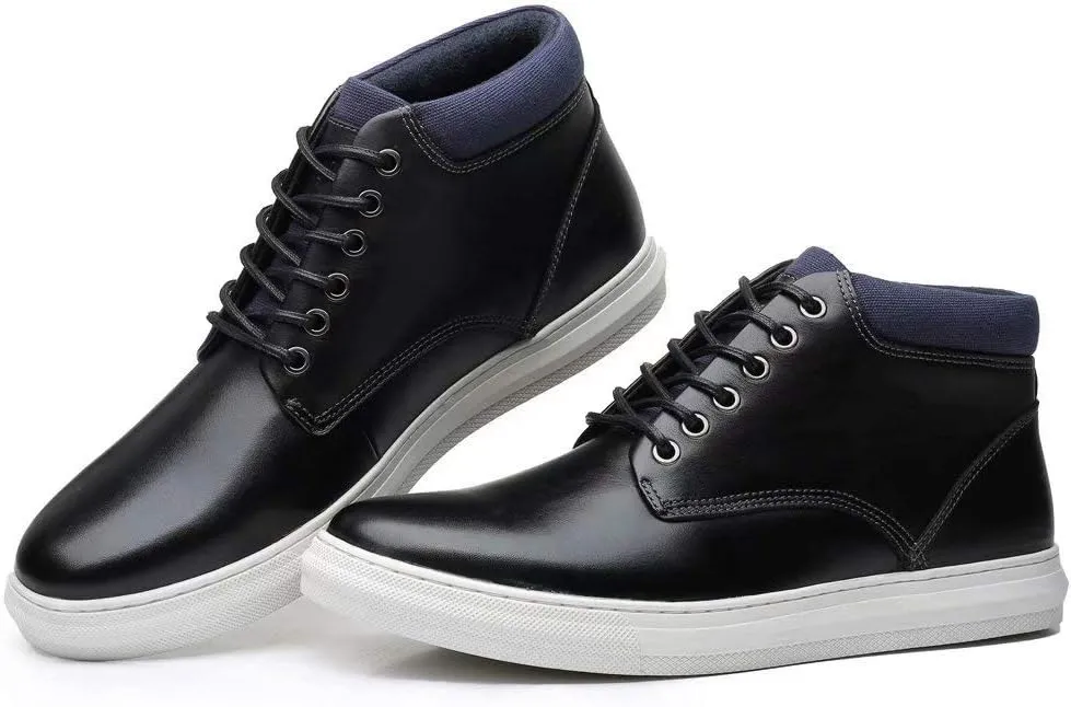 Arkbird Casual Sneaker Shoes, Lace-up Leather Chukka Boots for Men