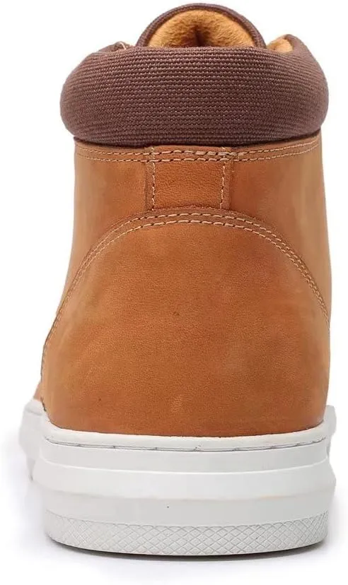 Arkbird Casual Sneaker Shoes, Lace-up Leather Chukka Boots for Men