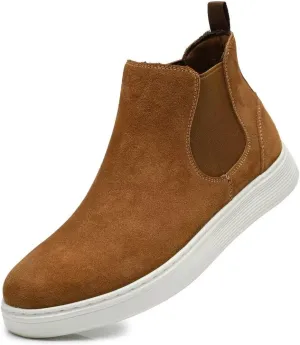 Arkbird Casual Sneaker Shoes, Lace-up Leather Chukka Boots for Men
