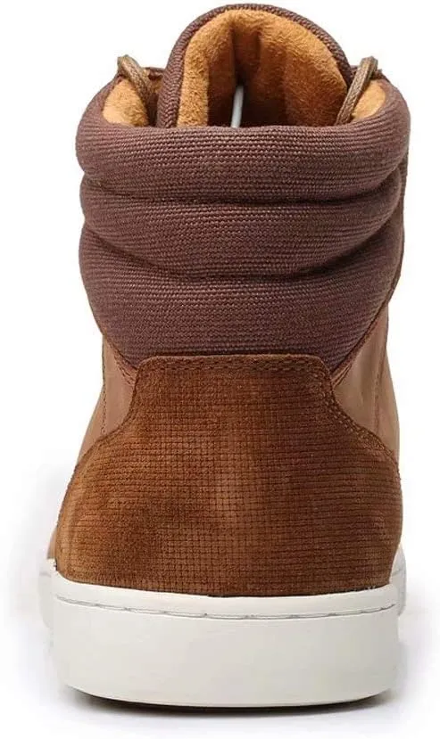 Arkbird Casual Sneaker Shoes, Lace-up Leather Chukka Boots for Men