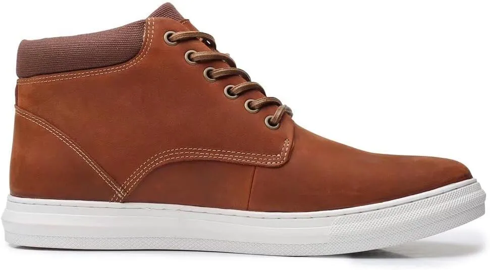 Arkbird Casual Sneaker Shoes, Lace-up Leather Chukka Boots for Men