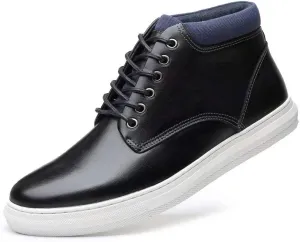Arkbird Casual Sneaker Shoes, Lace-up Leather Chukka Boots for Men