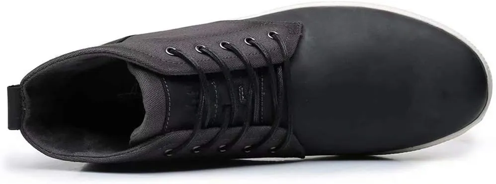 Arkbird Casual Sneaker Shoes, Lace-up Leather Chukka Boots for Men