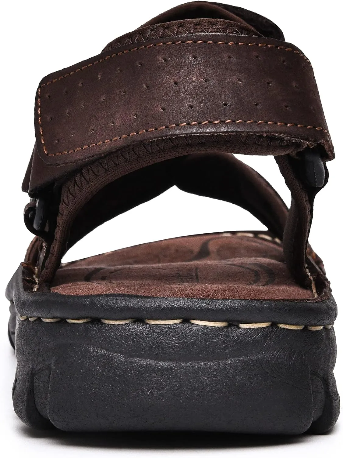 Arkbird Men's Leather Sandals Athletic Fisherman Sandal Outdoor Comfortable and Stylish Casual Summer Slip On Shoes for Men