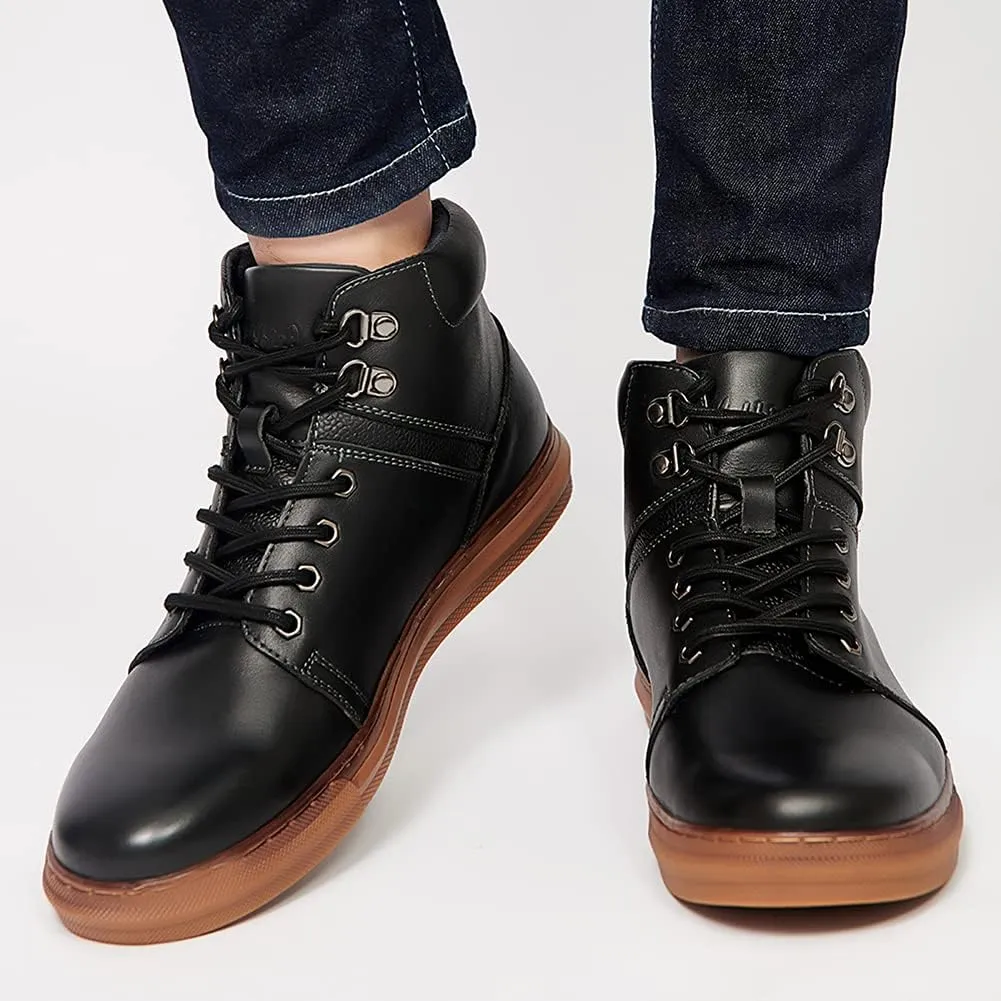 Arkbird Mens Oxford Dress Boots Fashion Casual Genuine Leather Brogue Chukka Ankle Boot for Men