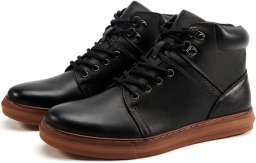 Arkbird Mens Oxford Dress Boots Fashion Casual Genuine Leather Brogue Chukka Ankle Boot for Men