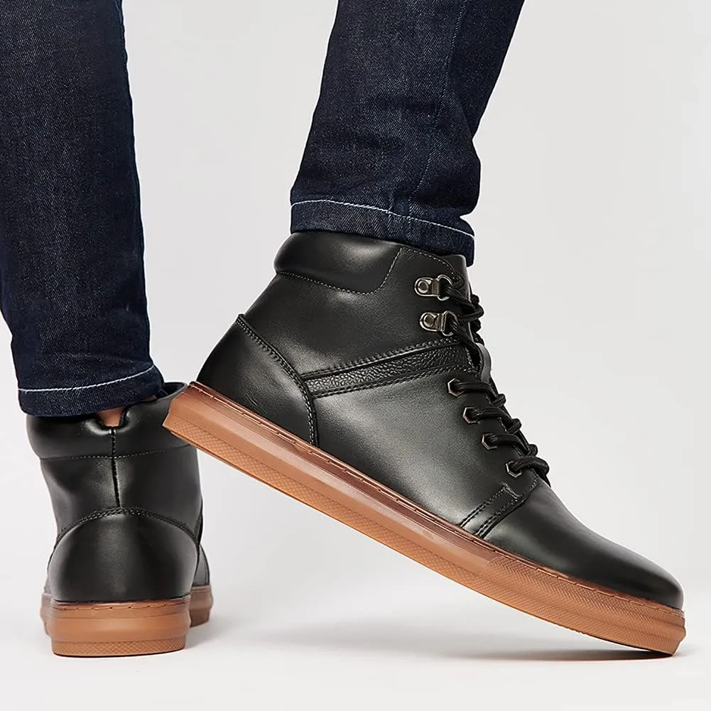 Arkbird Mens Oxford Dress Boots Fashion Casual Genuine Leather Brogue Chukka Ankle Boot for Men