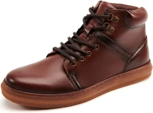 Arkbird Mens Oxford Dress Boots Fashion Casual Genuine Leather Brogue Chukka Ankle Boot for Men