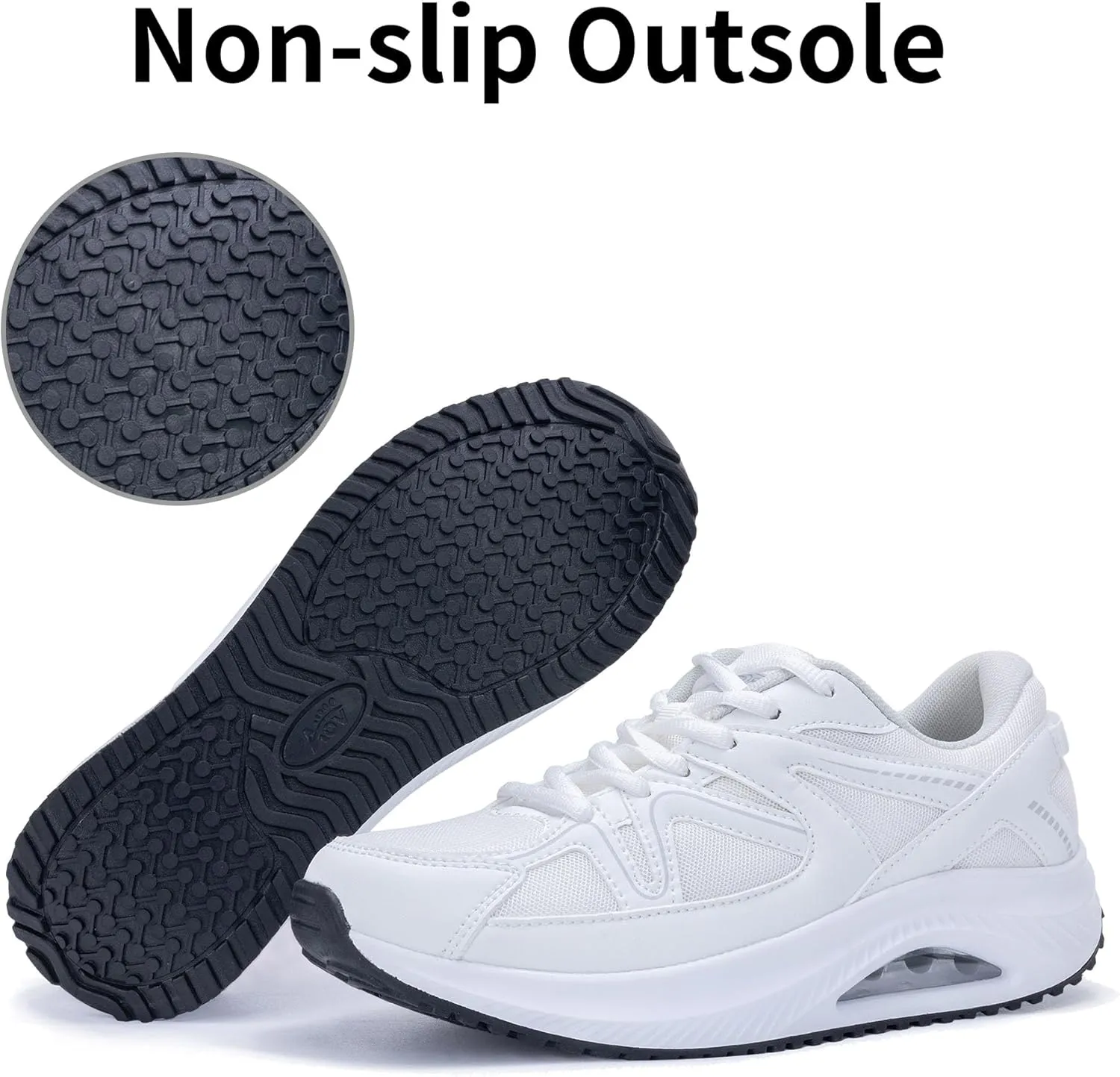 Autper Womens Walking Shoes Arch Support Orthotic Fashion Sneakers Tennis Shoes for Plantar Fasciitis Pain Relief US 6-11