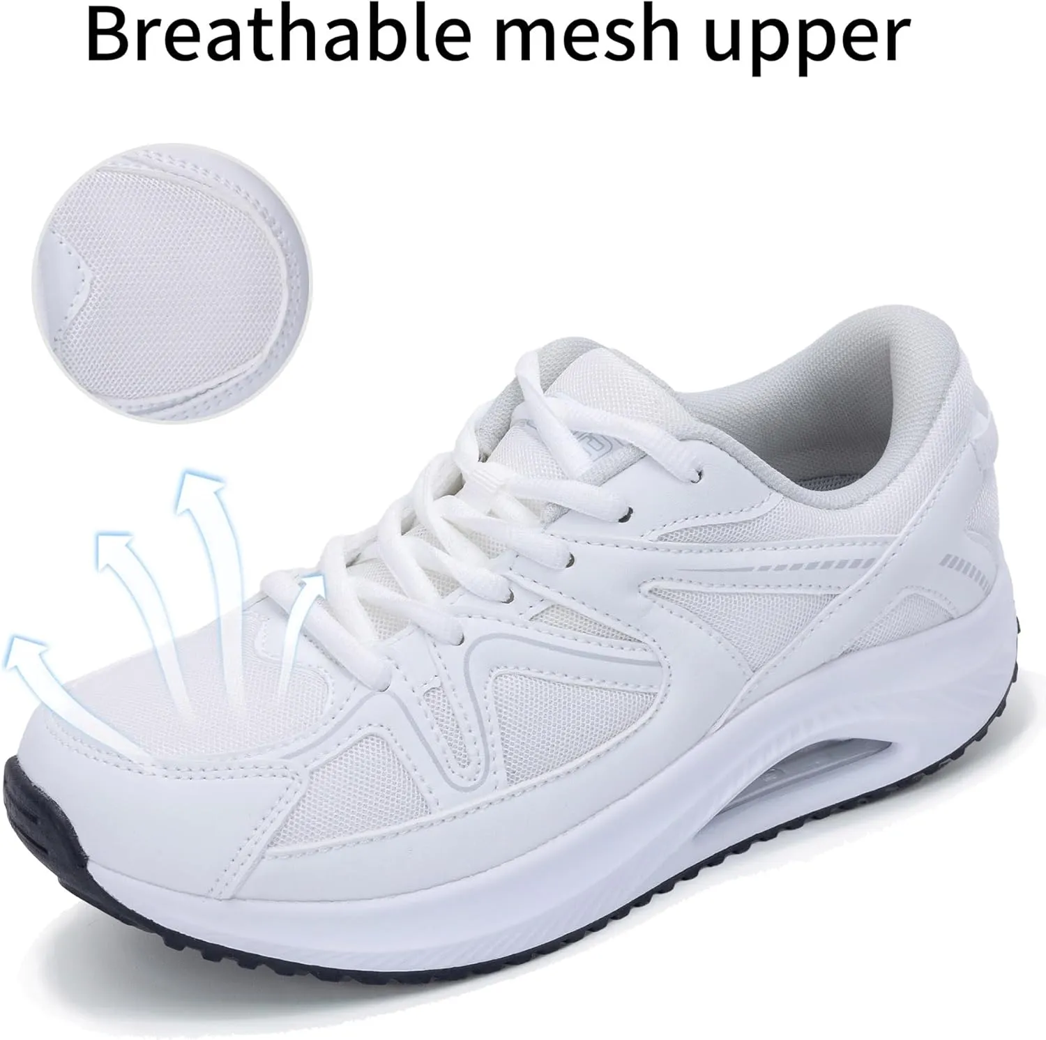 Autper Womens Walking Shoes Arch Support Orthotic Fashion Sneakers Tennis Shoes for Plantar Fasciitis Pain Relief US 6-11