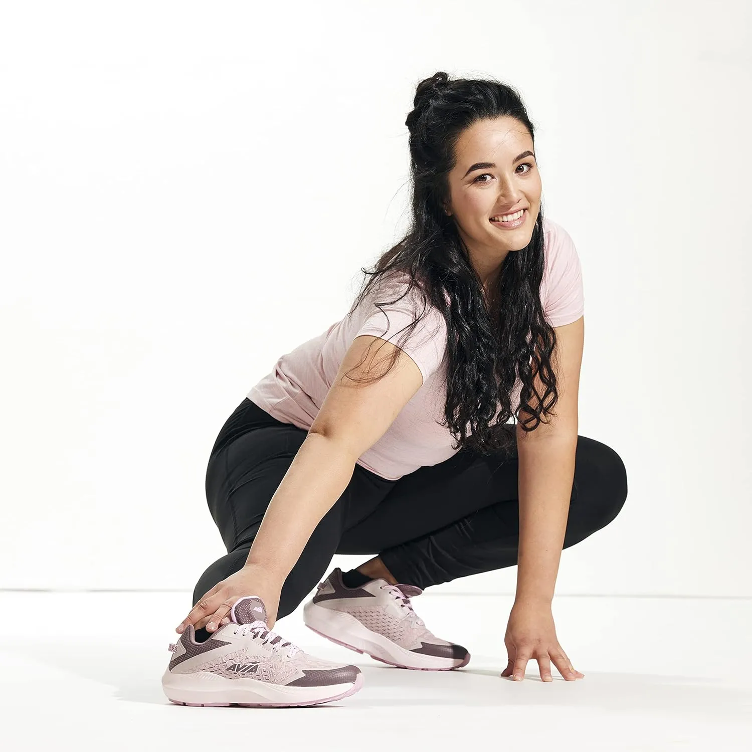 Avia Storm Women’s Running Shoes with Lightweight Breathable Mesh - Pink, Black, Purple or Blue