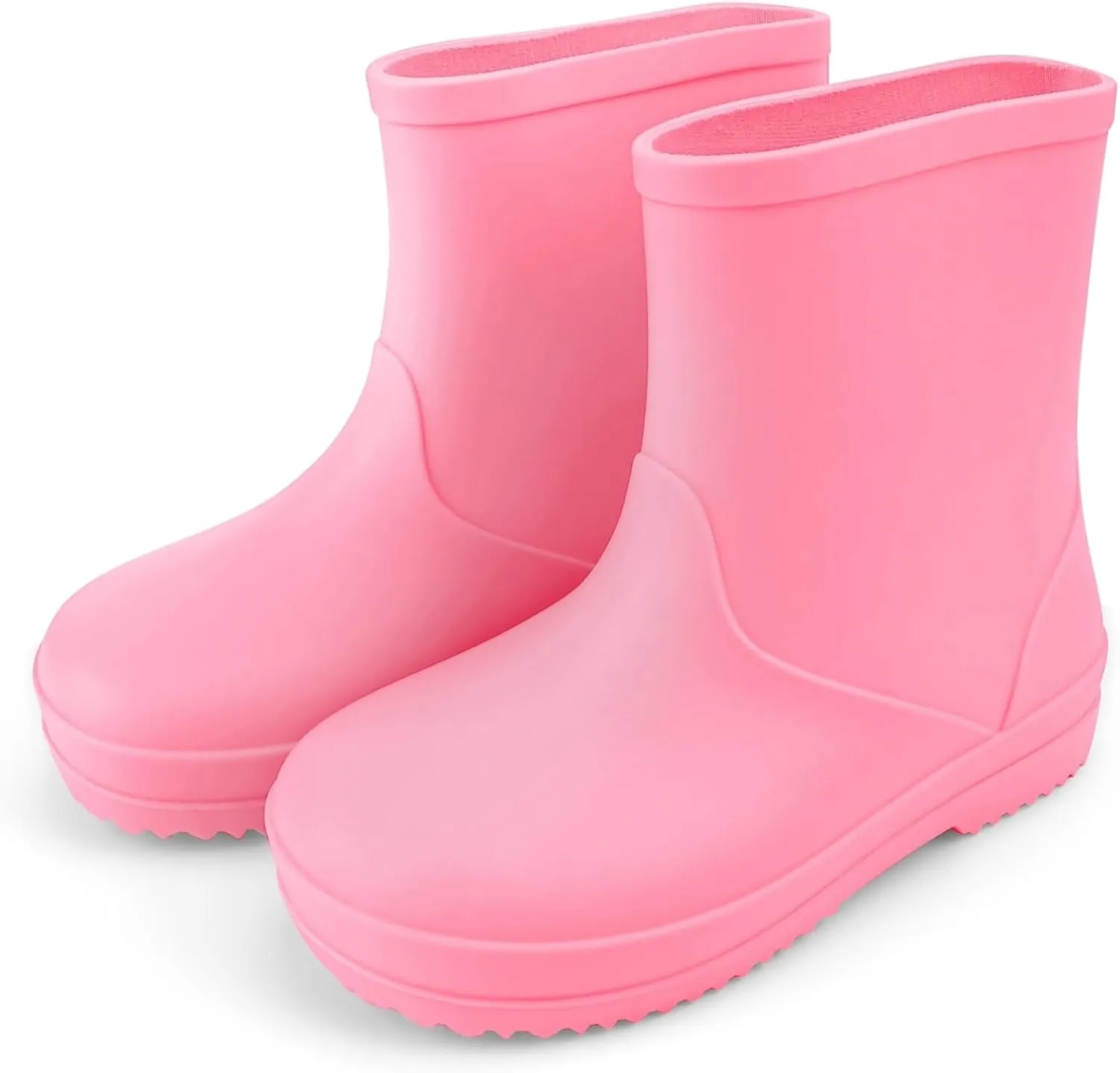 Avoogue Toddler Rain Boots Girls baby Kids Waterproof Shoes Boys Rain Boots Lightweight Adorable Cute Solid Rubber mud boots