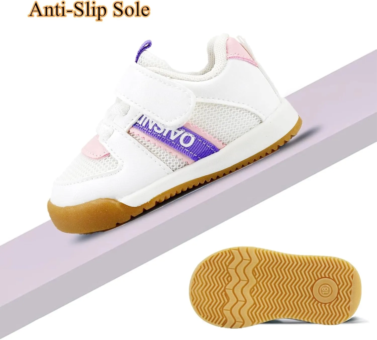 Baby Boy Girl Shoes Toddler Lightweight Sneakers Non Slip Infant First Walking Shoes Trainers 6 12 18 24 Months