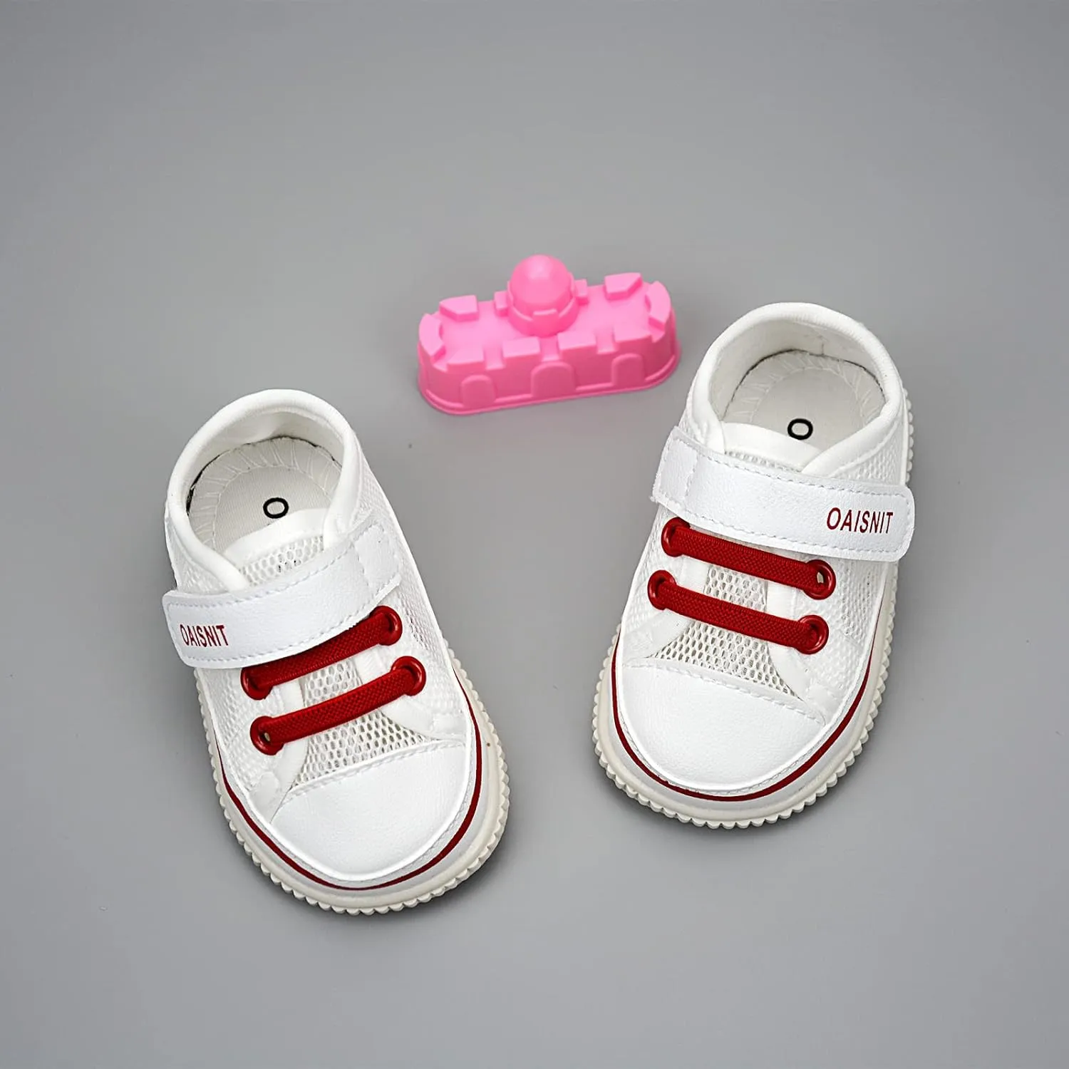 Baby Boys Girls Squeaky Shoes Anti-Slip Soft Rubber Sole Canvas Sneakers Toddler First Walkers