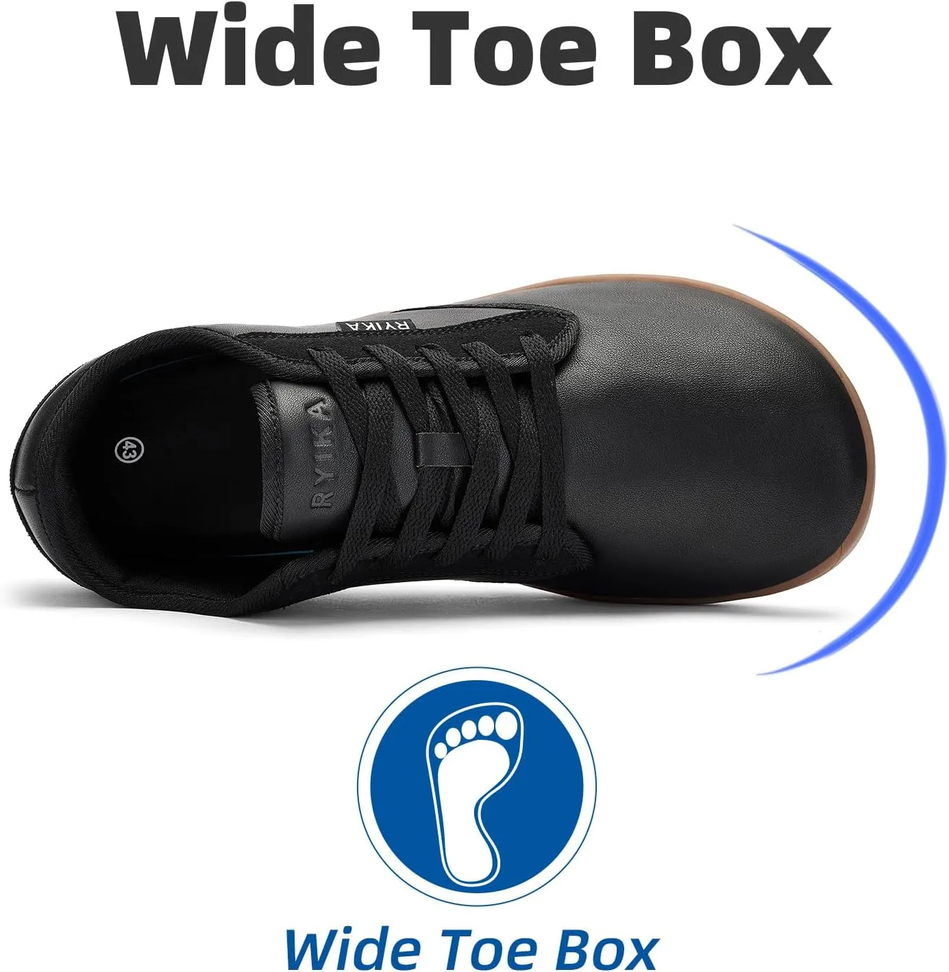 Barefoot Shoes Men Wide Toe Box Width Walking Shoes Zero Drop Sneakers