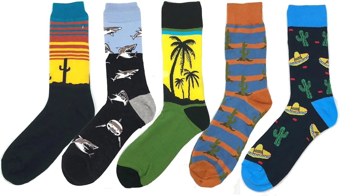 Benefeet Sox Mens Funny Socks Boys Crazy Socks Cool Novelty Fun Animal Patterned Crew Socks Checked Design Basketball Socks