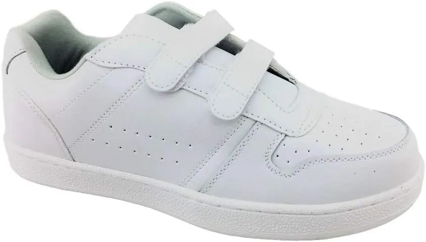 Benefit Wear Leather Double Hook-and-Loop Sneaker Shoes for Women and Men | All Purpose Workout, Gym, Work, Streetwear, Casual Sneakers