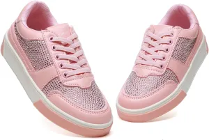 Bernal Girls & Boys Sparkle Glitter Sequin Sneakers Toddler/Little Kid/Big Kid Slip On School Low Top Walking Shoes Show Gift