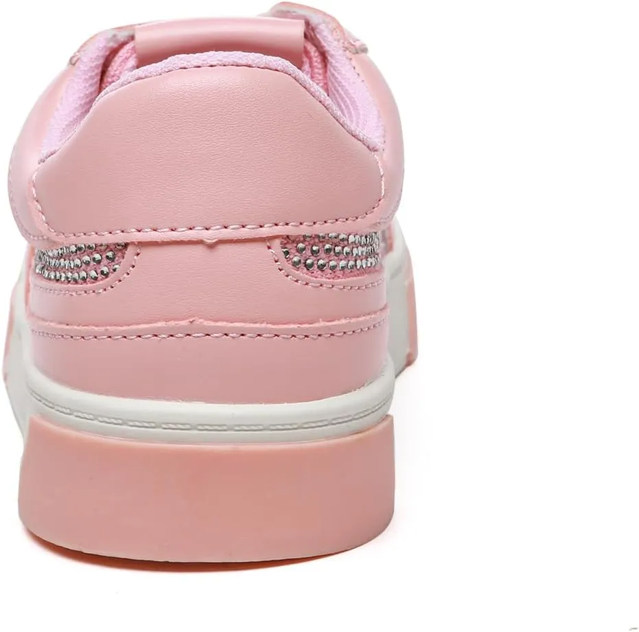 Bernal Girls & Boys Sparkle Glitter Sequin Sneakers Toddler/Little Kid/Big Kid Slip On School Low Top Walking Shoes Show Gift