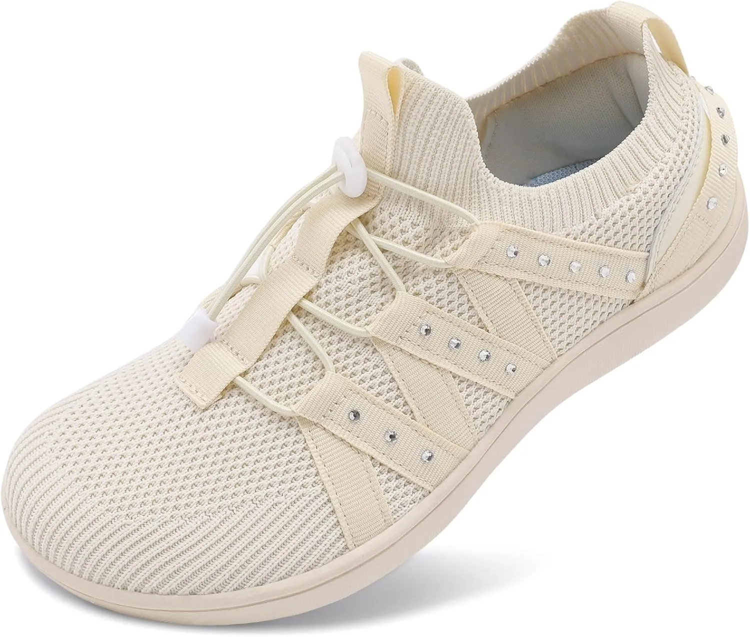 Besroad Womens Slip On Walking Shoes Wide Toe Barefoot Shoes Minimalist Zero Drop Shoes Breathable Tennis Shoes Fashion Casual Sneakers