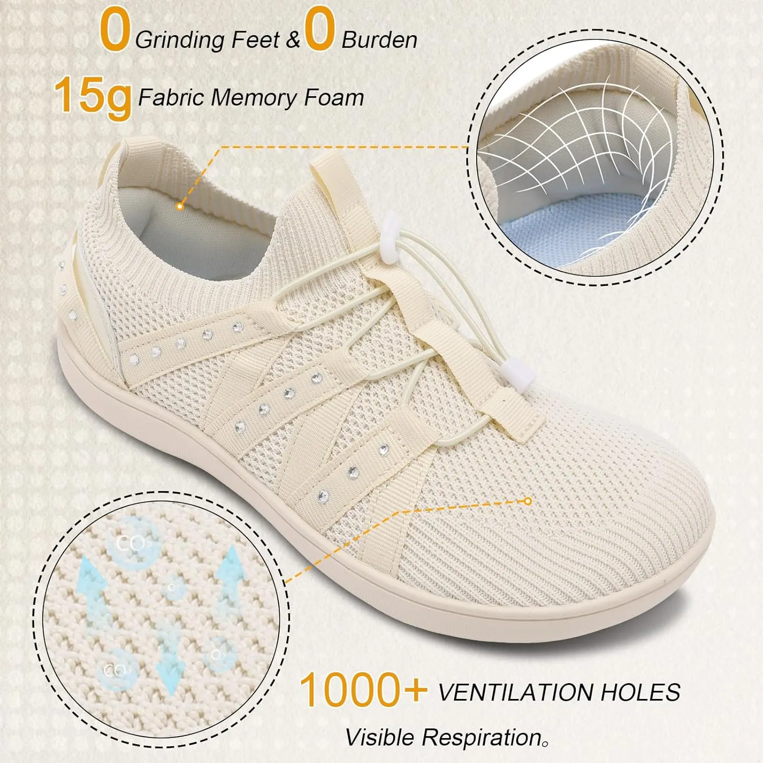 Besroad Womens Slip On Walking Shoes Wide Toe Barefoot Shoes Minimalist Zero Drop Shoes Breathable Tennis Shoes Fashion Casual Sneakers