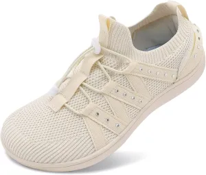 Besroad Womens Slip On Walking Shoes Wide Toe Barefoot Shoes Minimalist Zero Drop Shoes Breathable Tennis Shoes Fashion Casual Sneakers