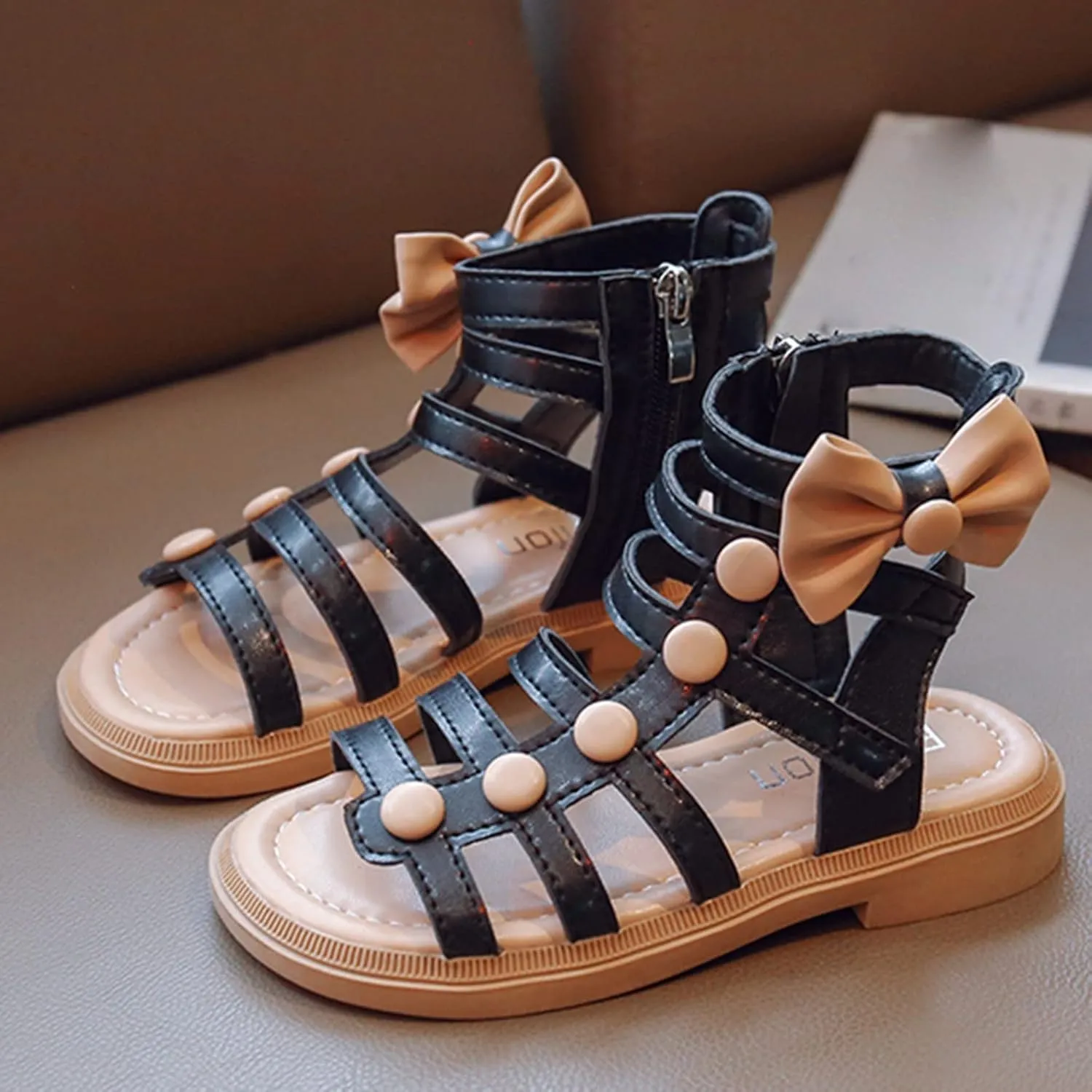Big Girls Dress Shoes Flat Sandals Roman Sandals Big Children Summer Shoes Toddler Slippers