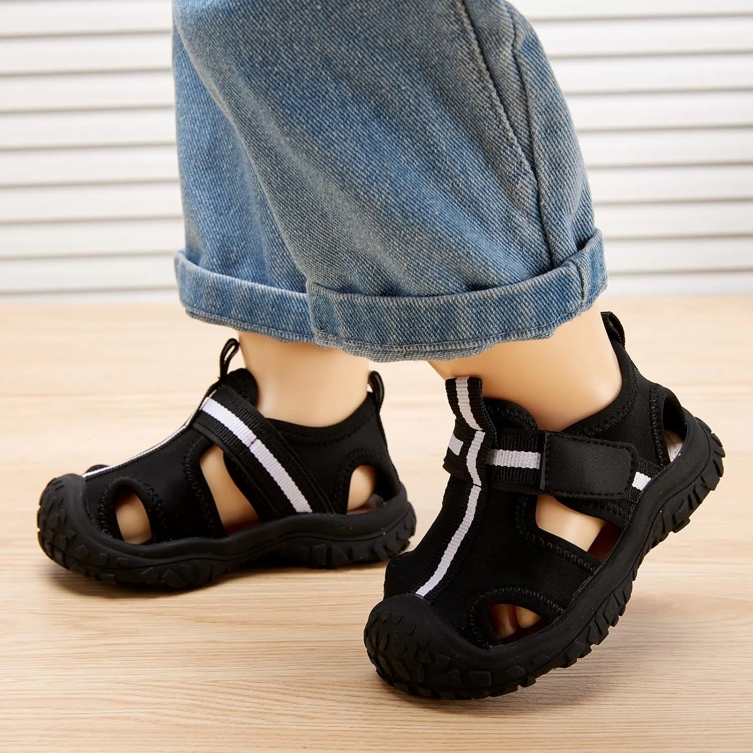 BMCiTYBM Baby Boy Girl Closed Toe Summer Sandals Lightweight Shoes Infant Non-Slip First Walking Sneakers 6 9 12 18 24 Months