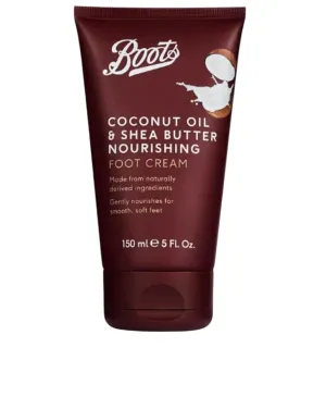 Boots Coconut Oil and Shea Butter Nourishing Foot Cream, 5 Fl Oz