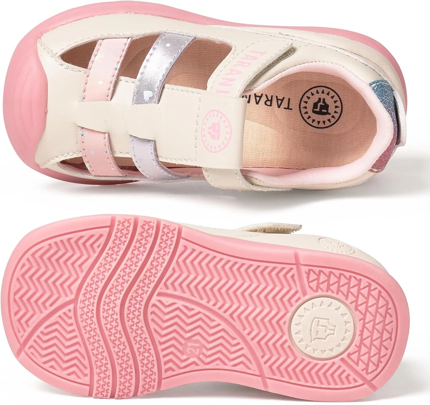 Boy and Girl Summer Sandals Toddler Leather Closed Toe Summer Sandals Baby Lightweight Crib First Walker Shoes