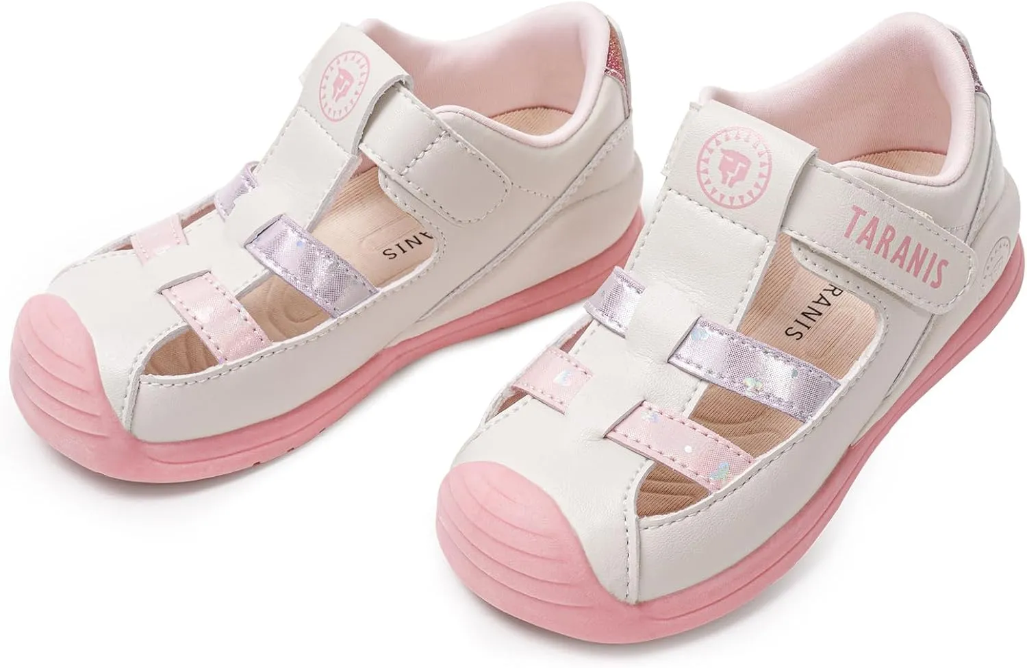 Boy and Girl Summer Sandals Toddler Leather Closed Toe Summer Sandals Baby Lightweight Crib First Walker Shoes