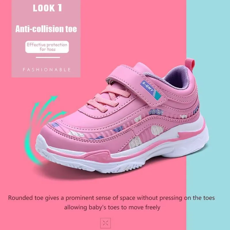 Boys' and Girls' Tennis Shoes Running Athletic Sneakers Waterproof Soft Lightweight Breathable Sneakers for Little and Big Kids