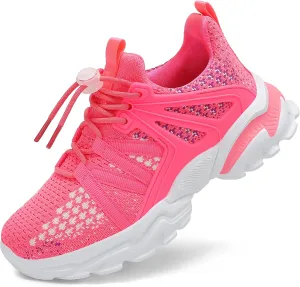 Boys Girls Shoes Kids Sneakers Lightweight Breathable Tennis Athletic Running Shoes for Toddler/Little Kid/Big Kid
